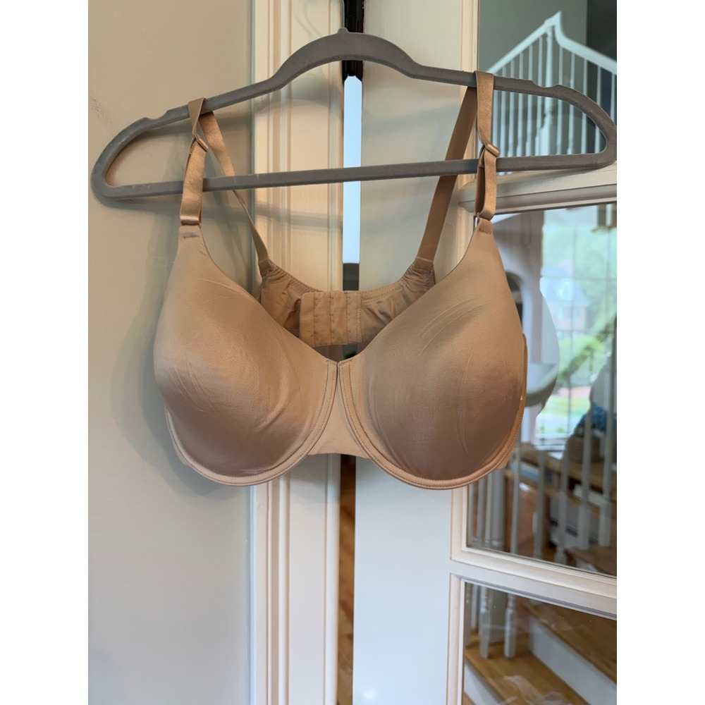 Natori Pure Luxe Full Fit Contour Underwire Bra 36DD Lt Mocha Beige MRSP $72